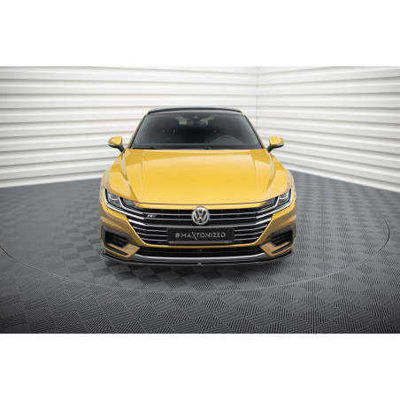 SPLITTER ANTERIORE V.1 Volkswagen Arteon R-Line berlina / Shooting Brake Mk1 (Cod. M-VW-AR-1-RLINE-F