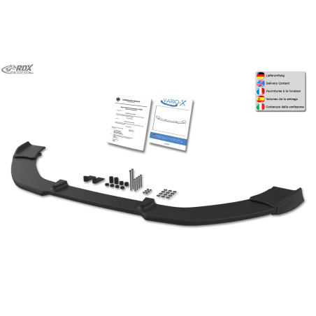 Spoiler anteriore VARIO-X per SKODA Fabia 3 (5J/NJ) 2014-2019  (Cod. R-RDFAVX30764)