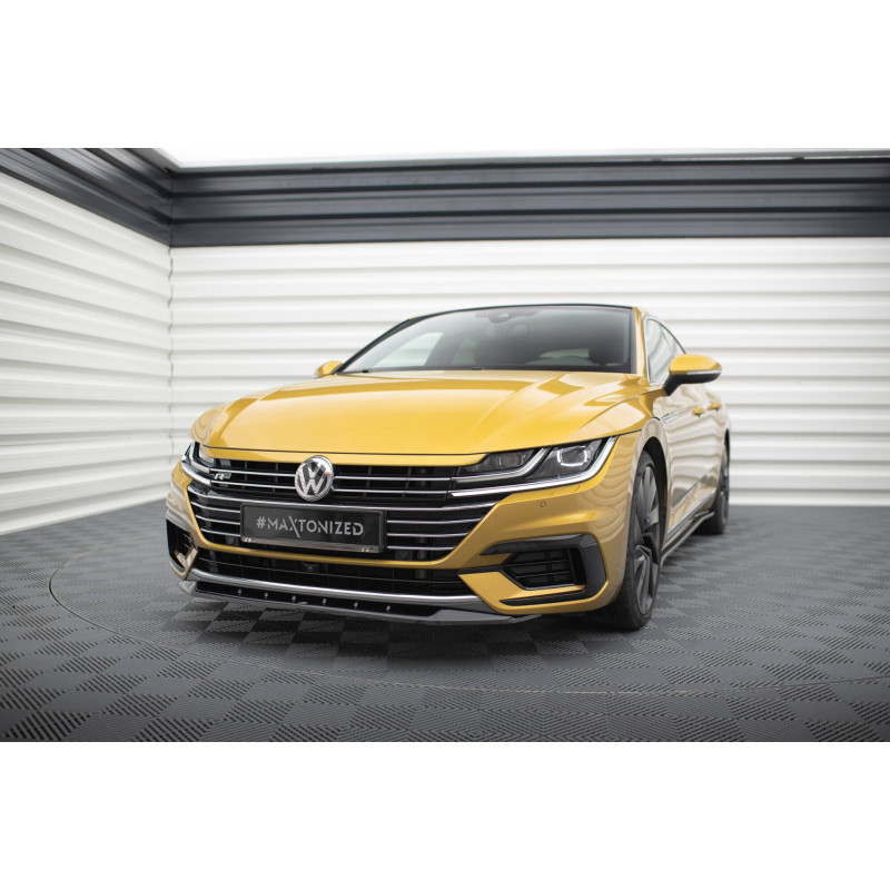 SPLITTER ANTERIORE V.2 Volkswagen Arteon R-Line berlina / Shooting Brake Mk1 (Cod. M-VW-AR-1-RLINE-F