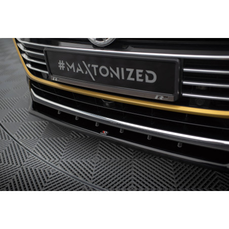 SPLITTER ANTERIORE V.2 Volkswagen Arteon R-Line berlina / Shooting Brake Mk1 (Cod. M-VW-AR-1-RLINE-F