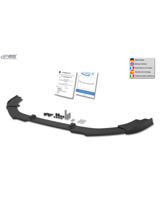 Spoiler anteriore VARIO-X per RENAULT Megane 4 berlina & Grandtour per GT & GT-Line  (Cod. R-RDFAVX3