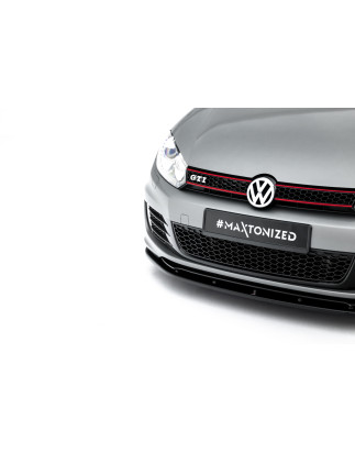 SPLITTER ANTERIORE VER.2 VW GOLF VI (per golf GTI 35TH) (Cod. M-VW-GO-6-GTI-35TH-FD2G)