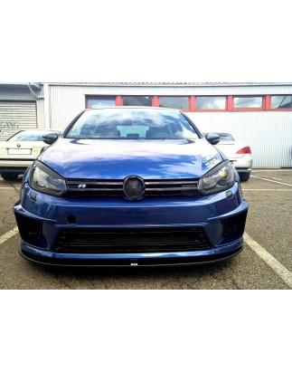 SPLITTER ANTERIORE VW GOLF VI (FOR R400 paraurti) (Cod. M-VW-GO-6-R400-FD1G)
