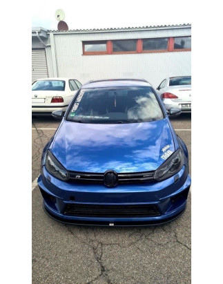 SPLITTER ANTERIORE VW GOLF VI (FOR R400 paraurti) (Cod. M-VW-GO-6-R400-FD1G)