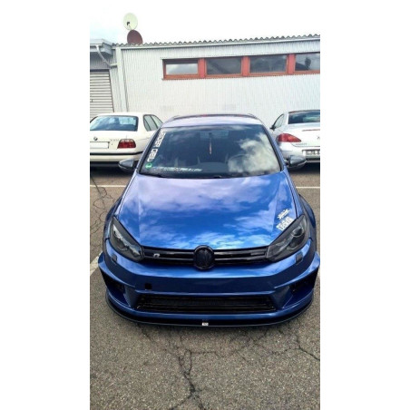 SPLITTER ANTERIORE VW GOLF VI (FOR R400 paraurti) (Cod. M-VW-GO-6-R400-FD1G)