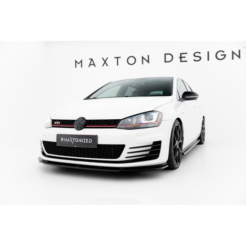 SPLITTER ANTERIORE V.1 Volkswagen Golf GTI / GTD Mk7  (Cod. M-VW-GO-7-GTI-FD1G)