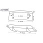 Diffusore posteriore U-Diff per MERCEDES Classe B T 245DES B-Klasse (T 245) (Cod. R-RDHAD1-012)