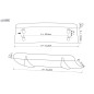 Diffusore posteriore U-Diff XL per VOLVO V90 / S90 R-Design (2016+) (Cod. R-RDHAD4-004)