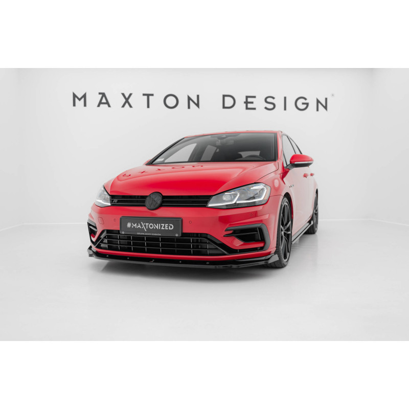 SPLITTER ANTERIORE V.1 Volkswagen Golf R / R-Line Mk7 Facelift (Cod. M-VW-GO-7F-R-FD1G)