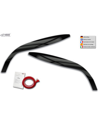 palpebre fari per RENAULT Megane 3 2008-2013 black highgloss (Cod. R-RDSB128-GZD)