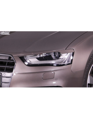 palpebre fari per AUDI A4 B8/ B81/ 8K Facelift (2011-2015) nero lucido (Cod. R-RDSB150-GZD)