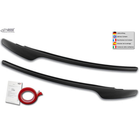 palpebre fari per AUDI A4 B8/ B81/ 8K Facelift (2011-2015) nero lucido (Cod. R-RDSB150-GZD)