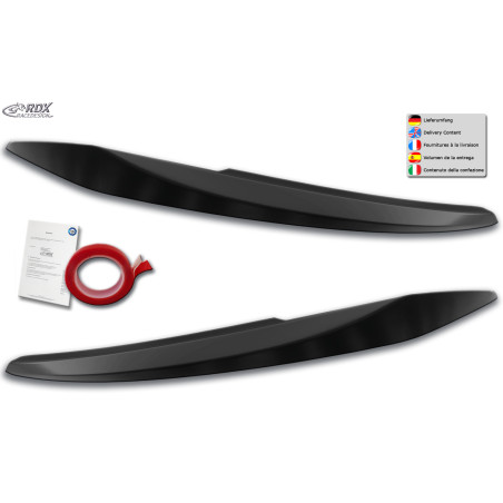 palpebre fari per VW Touran 5T (2015+) fari alogeni (Cod. R-RDSB158)