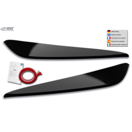 palpebre fari per BMW serie 1 F40 F1H nero lucido - BMW serie 1 (F40) (Cod. R-RDSB162-GZD)