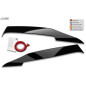 palpebre fari per MERCEDES Classe C W205/ S205/ C205 (2014+) nero lucido (Cod. R-RDSB166-GZD)