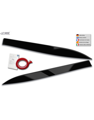 palpebre fari per MERCEDES Classe A W 176 245G 2012+ nero lucido  (Cod. R-RDSB167-GZD)