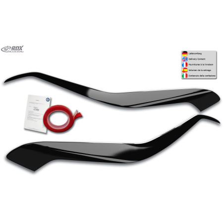 palpebre fari per KIA Sportage QL / QLE (2015+) nero lucido (Cod. R-RDSB172-GZD)