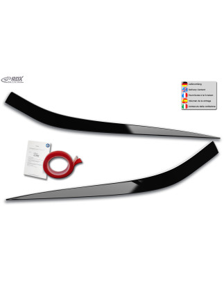 palpebre fari per KIA XCeed CD (2019-2022 & 2022+) nero lucido (Cod. R-RDSB173-GZD)