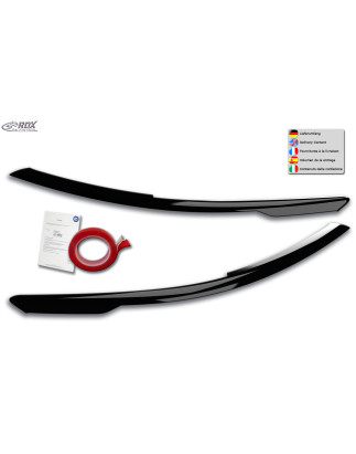 palpebre fari per VW Golf 8 (CD / CDV | 2019-present) nero lucido (Cod. R-RDSB178-GZD)