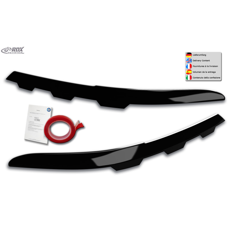 palpebre fari per VW Passat 3G B8 (2019+) "jagged" nero lucido (Cod. R-RDSB179-GZD) palpebre fari per VW Passat 3G B8 (2019+) "jagged" nero lucido (Cod. R-RDSB179-GZD)