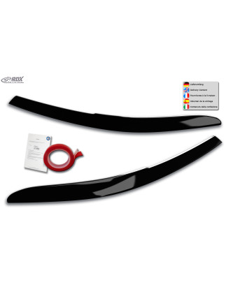 palpebre fari per VW Passat 3G B8 2014-2019 & 2019+ nero lucido  (Cod. R-RDSB180-GZD)