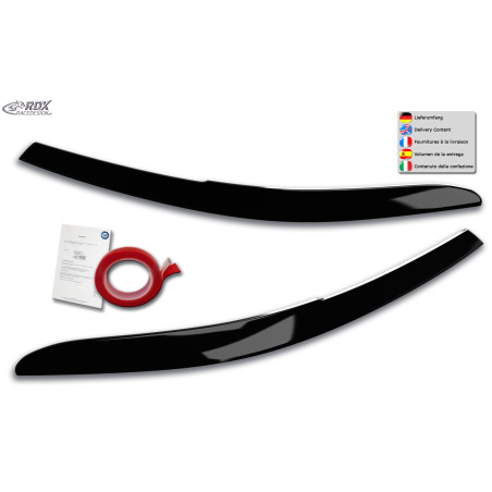palpebre fari per VW Passat 3G B8 2014-2019 & 2019+ nero lucido  (Cod. R-RDSB180-GZD)