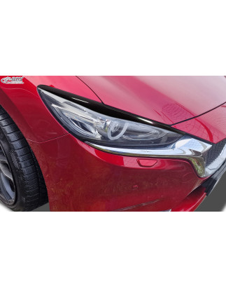 palpebre fari per MAZDA 6 (GJ / GL / 2018-2024) nero lucido (Cod. R-RDSB199-GZD)