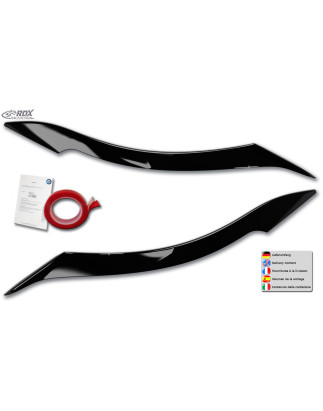 palpebre fari per BMW Z4 E89 Facelift 2013-2016 (and 2009-2013) nero lucido - MAZDA Z4 (E89) (Cod. R