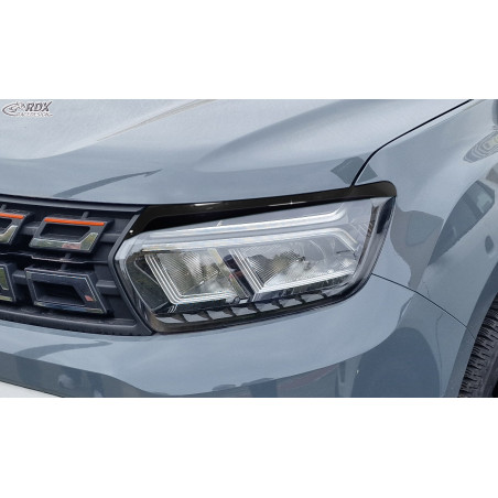 palpebre fari per DACIA Duster II SR (Mod. 2018-2024) nero lucido (Cod. R-RDSB219-GZD)