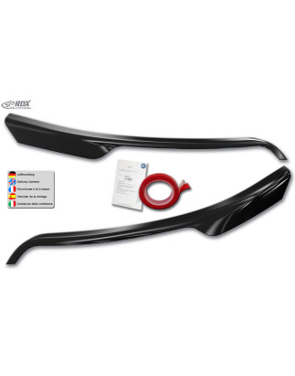 palpebre fari per FORD Transit (2014-present) per silver fari alogeni nero lucido (Cod. R-RDSB220H-G