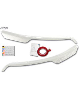 palpebre fari per FORD Transit (2014-present) per silver fari alogeni bianco lucido (Cod. R-RDSB220H