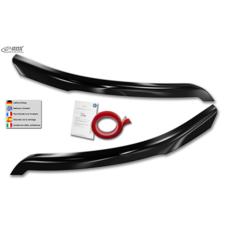 palpebre fari per FORD Transit (2014-present) per Xenon- and black fari alogeni nero lucido (Cod. R-