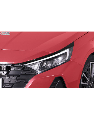 palpebre fari per HYUNDAI i20 (BC3 / BI3 / 2020-present) nero lucido (Cod. R-RDSB221-GZD)