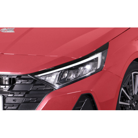palpebre fari per HYUNDAI i20 (BC3 / BI3 / 2020-present) nero lucido (Cod. R-RDSB221-GZD)
