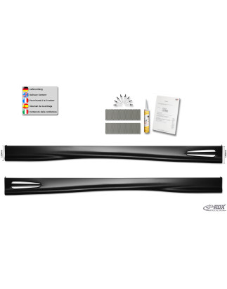 Set minigonne per DAEWOO Lanos 97-2004 "GT4" (Cod. R-RDSL000037)