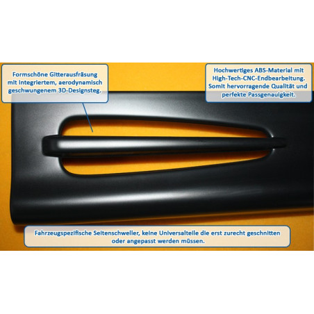Set minigonne per AUDI A4 B7 "GT4" - AUDI A4 (B7) (Cod. R-RDSL045)