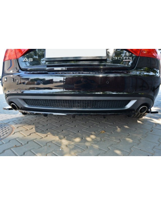 Splitter posteriore Audi A5 Coupe / Sportback S-Line 8T (con barra verticale) (Cod. M-AU-A5-SLINE-RD