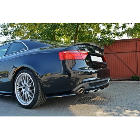 Splitter posteriore Audi A5 Coupe / Sportback S-Line 8T (con barra verticale) (Cod. M-AU-A5-SLINE-RD