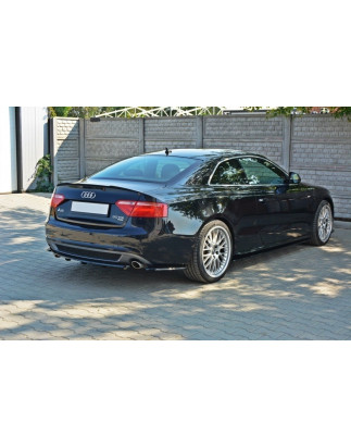 Splitter posteriore Audi A5 Coupe / Sportback S-Line 8T (con barra verticale) (Cod. M-AU-A5-SLINE-RD