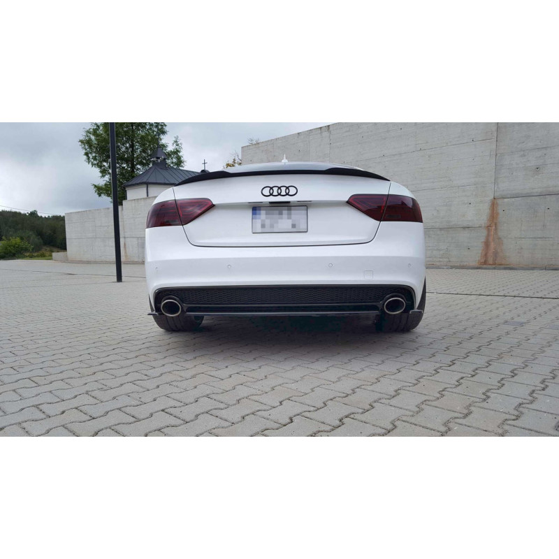 Splitter posteriore Audi A5 S-Line 8T Facelift (senza barre verticali) (Cod. M-AU-A5-1F-SLINE-RD1G)