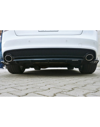 Splitter posteriore Audi A5 S-Line 8T Facelift (con barra verticale) (Cod. M-AU-A5-1F-SLINE-RD1+RD2
