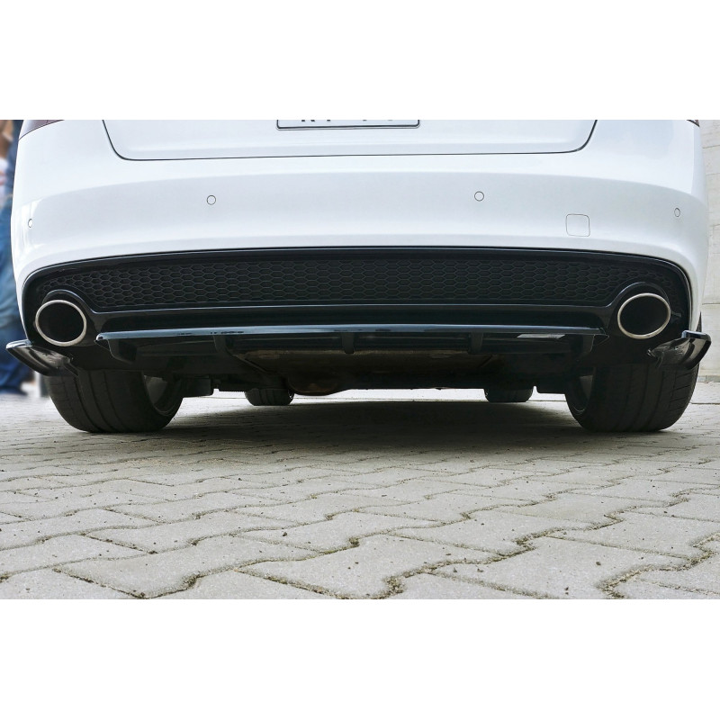 Splitter posteriore Audi A5 S-Line 8T Facelift (con barra verticale) (Cod. M-AU-A5-1F-SLINE-RD1+RD2