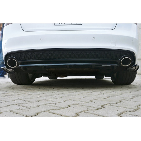 Splitter posteriore Audi A5 S-Line 8T Facelift (con barra verticale) (Cod. M-AU-A5-1F-SLINE-RD1+RD2