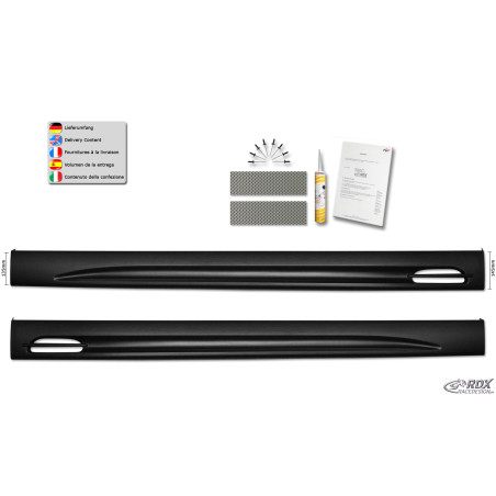 Set minigonne per CITROEN C3 2009-2017 "GT-Race" (Cod. R-RDSL100088)
