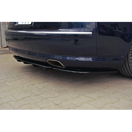 Splitter posteriore Audi A8 W12 D3 (con barre verticali) (Cod. M-AU-S8-D3-RD1+RD2G)