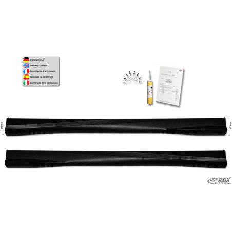 Set minigonne per PEUGEOT 108 "Turbo" (Cod. R-RDSL300053)