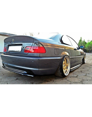 Splitter posteriore BMW 3 E46 MPACK COUPE (senza barre verticali) (Cod. M-BM-3-46-C-MPACK-RD1G)