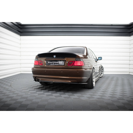 Splitter posteriore BMW 3 E46 MPACK COUPE (con barre verticali) (Cod. M-BM-3-46-C-MPACK-RD1+RD2G)