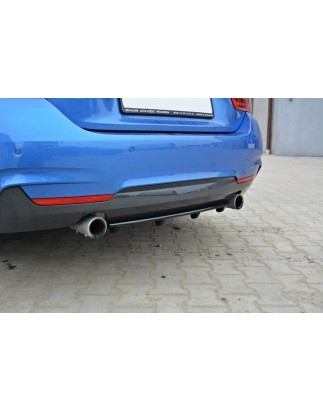 Splitter posteriore BMW M-Pack F32 / F36 / F33 (con barre verticali) (Cod. M-BM-4-F32-MPACK-RD1+RD2G