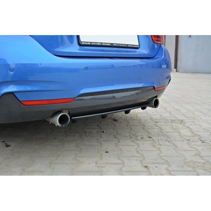 Splitter posteriore BMW M-Pack F32 / F36 / F33 (con barre verticali) (Cod. M-BM-4-F32-MPACK-RD1+RD2G